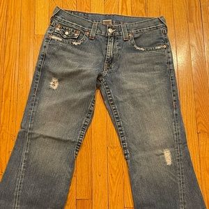 True Religion Joey Twisted Seam Light Wash Jeans